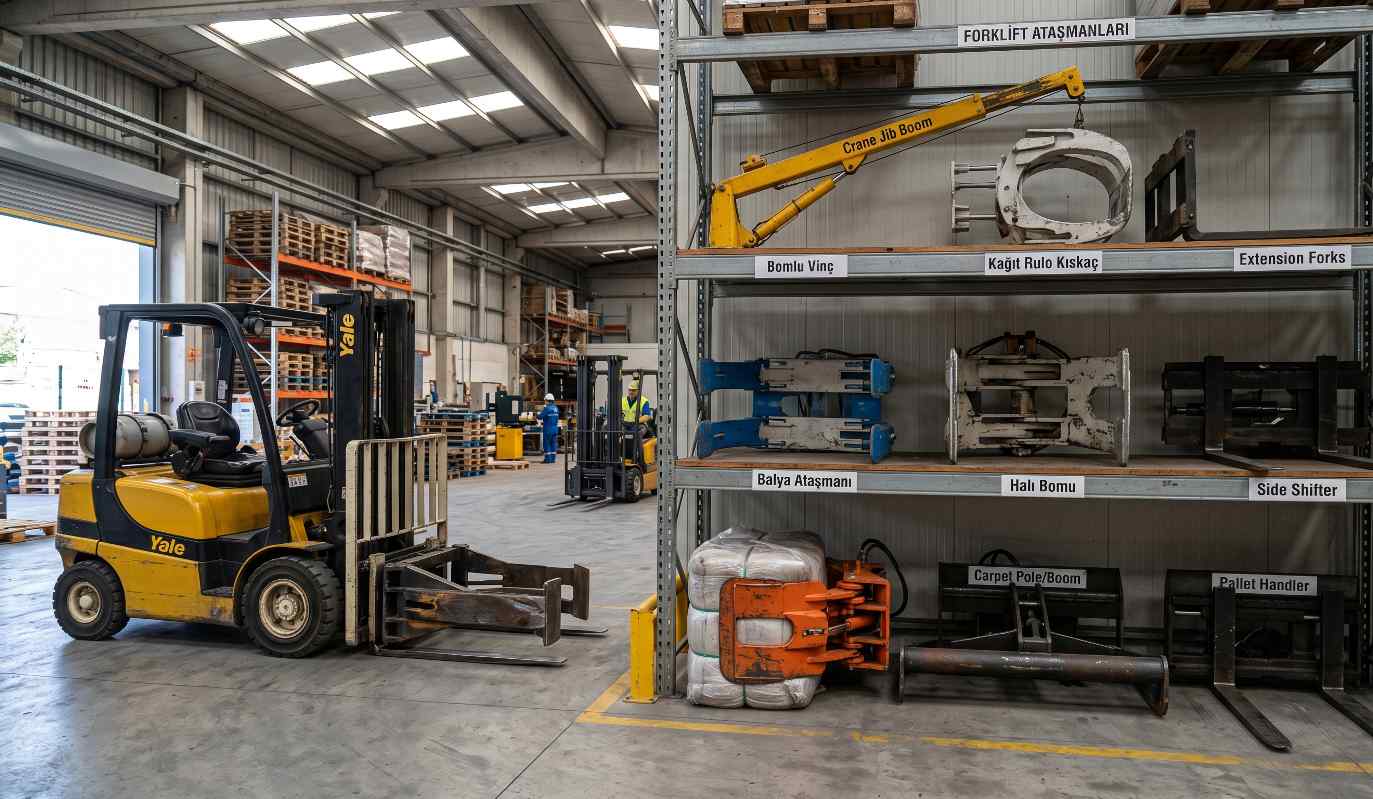 Forklift Ataşmanları Nelerdir? Forklift Ataşman Çeşitleri ve Kullanım Alanları