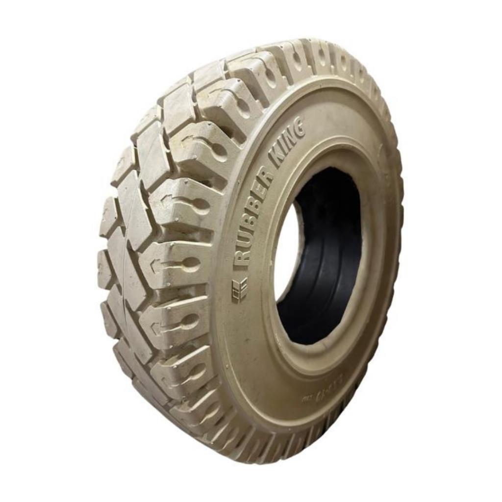 650-10 Premium Forklift Beyaz Dolgu Lastik Sekmanli RUBBERKING 5.00F-10 65010 6.50-10